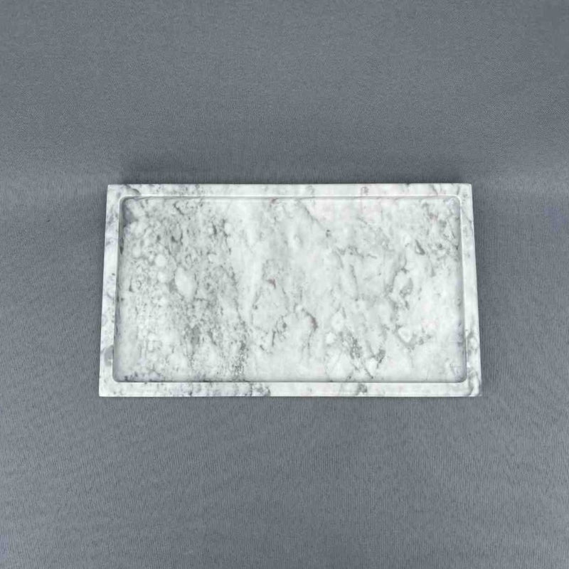 Rectangular Tray - White Marble