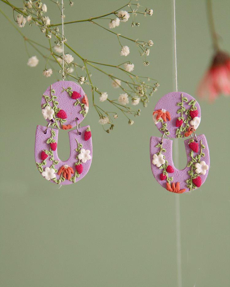 Strawberry Blossom Earrings