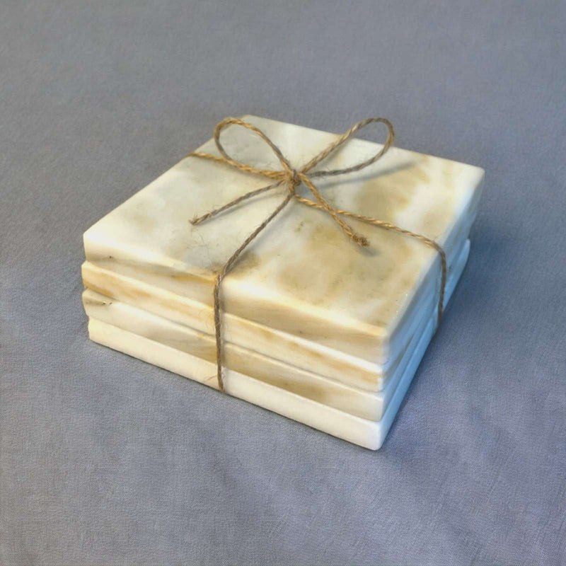 Coasters - White Marble (Set of 4)