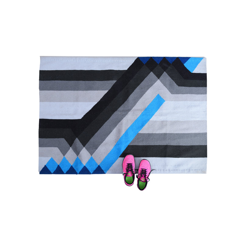 Crossing Lanes Handwoven Kilim Rug