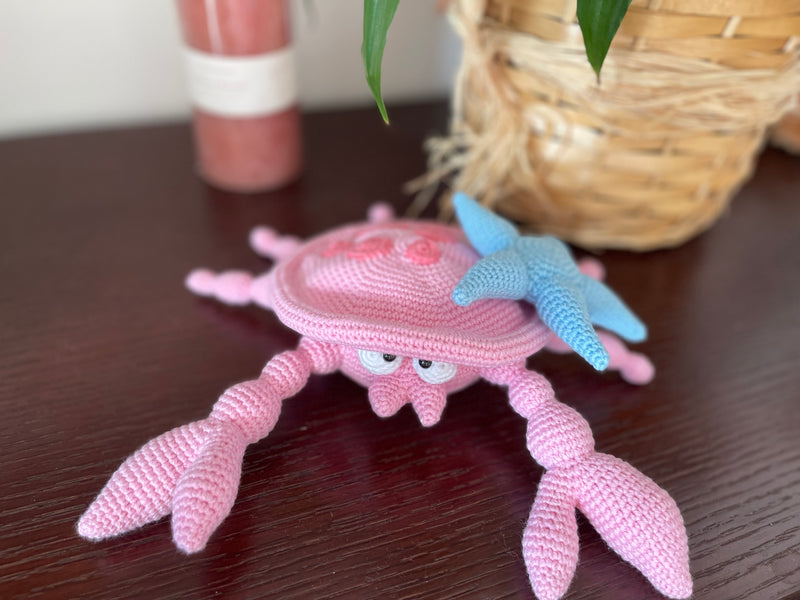 Funny Crab 🦀 with Sea Star