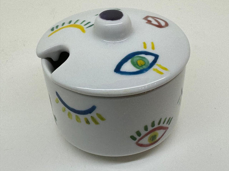 Hand Painted Faces Collection Sugar Pot