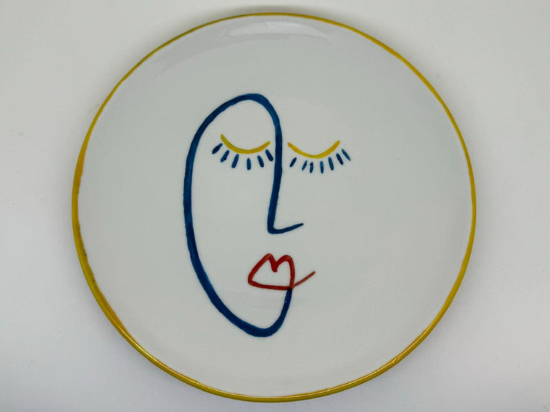 Faces Porcelain Cake plates