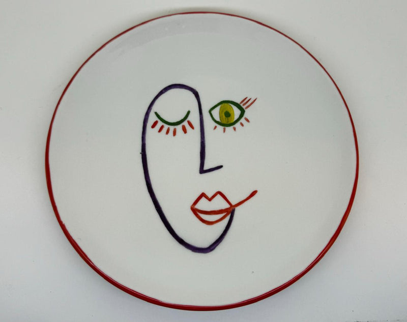 Faces Porcelain Cake plates