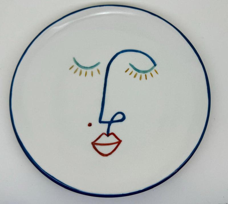 Faces Porcelain Cake plates