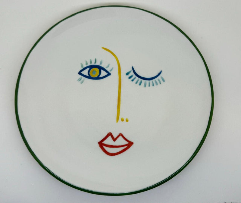 Faces Porcelain Cake plates