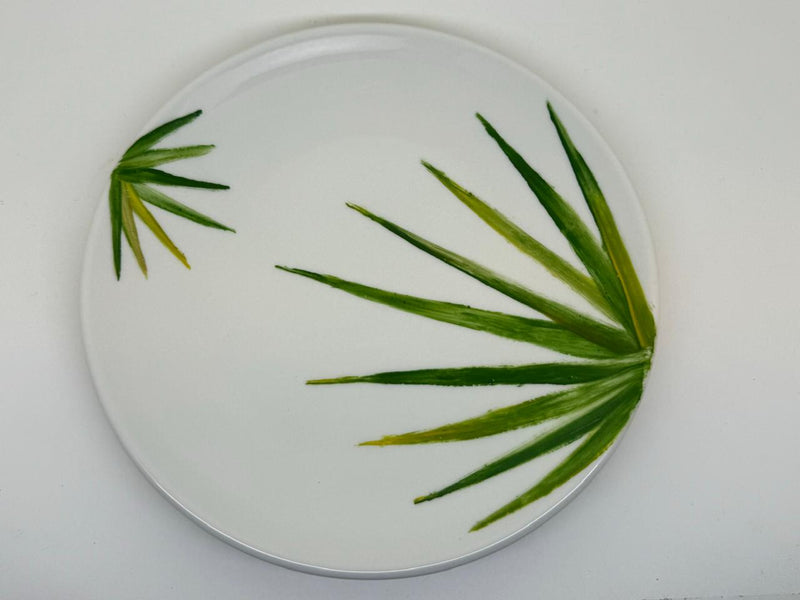 Hand Painted Tropical Cake Plates