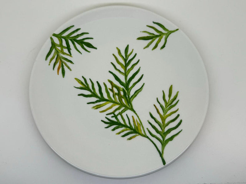 Hand Painted Tropical Cake Plates