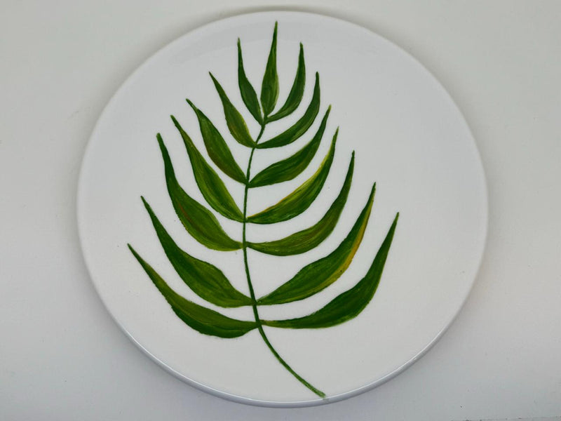 Hand Painted Tropical Cake Plates