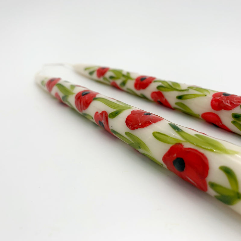 Floral Taper Candle