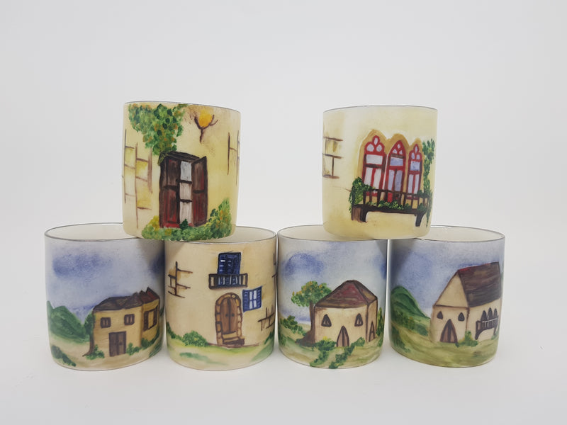 Hand Painted Lebanese Heritage Coffee Cups