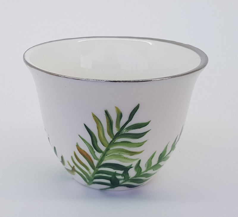 Hand Painted Tropical Coffee Cups