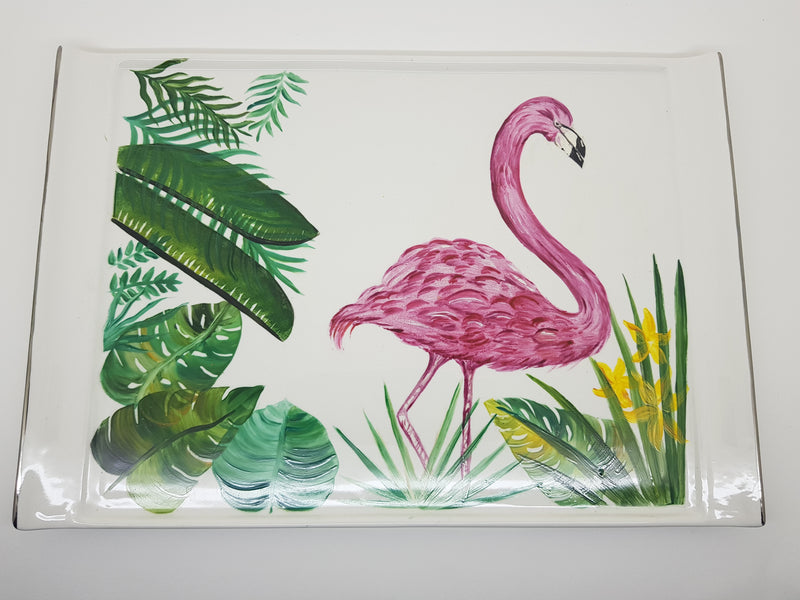 Hand Painted Tropical Tray