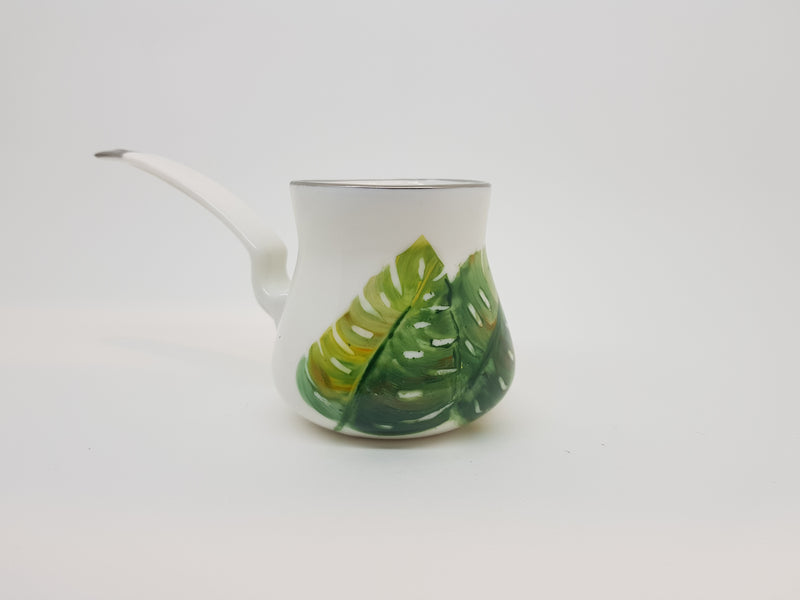 Hand Painted Tropical Coffee Pot