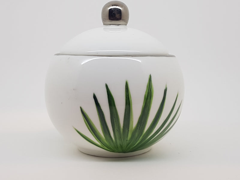 Hand Painted Tropical Sugar Pot