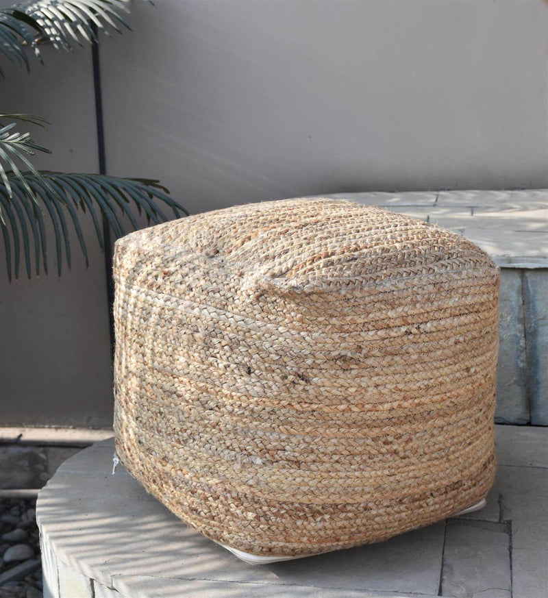 Handmade Natural Jute Pouffe