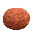 Hand Knitted PET Round Pouffe