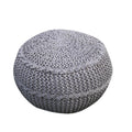 Hand Knitted PET Round Pouffe