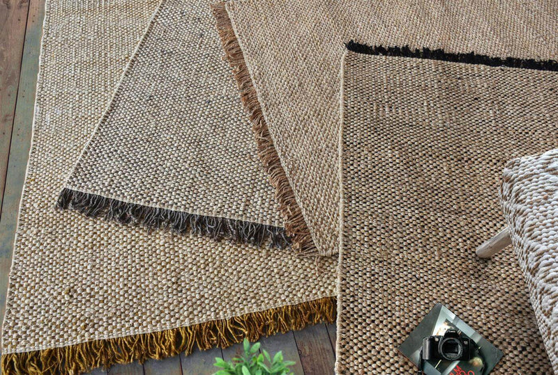 Handwoven Jute Gold Rug