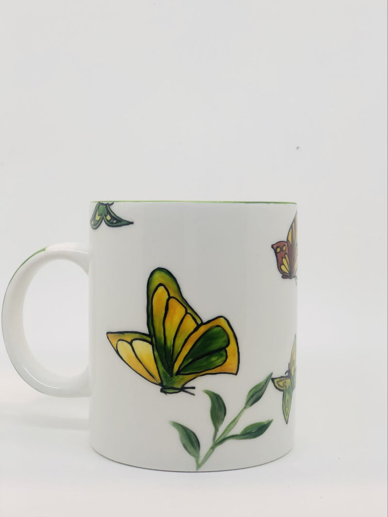 Hand Painted Tropical Mug