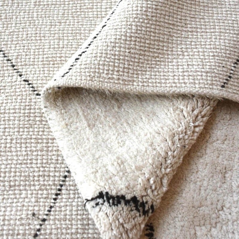 Handtufted Cotton Natural Charcoal Rug